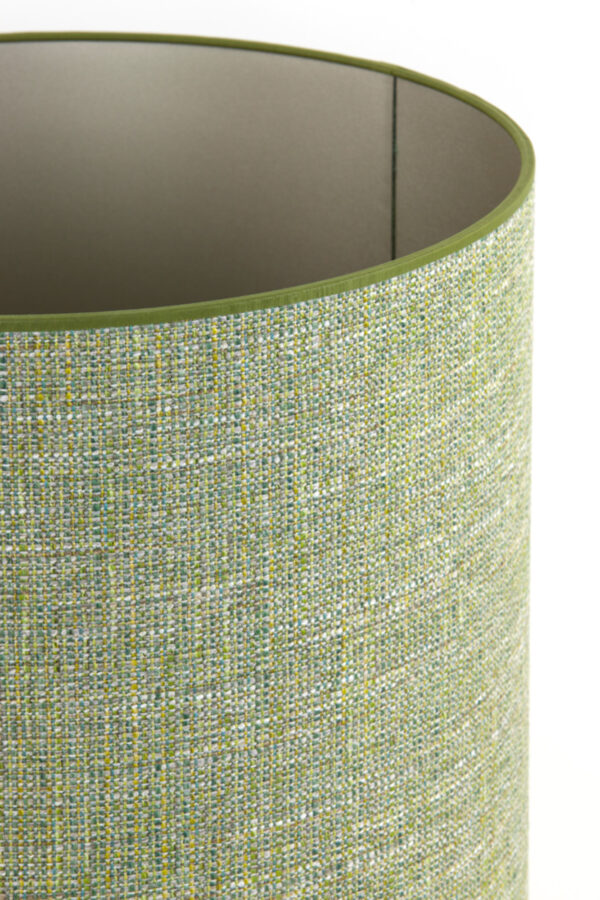 Groene stoffen lampenkap cilindrisch Light & Living Tweed - Ø 45 cm - Image 6