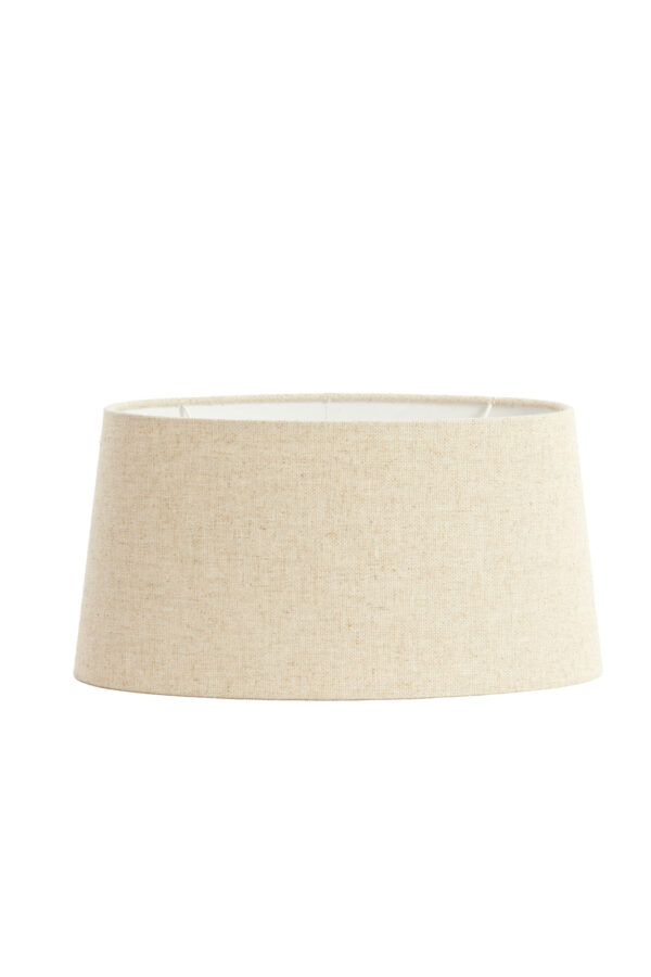 Stoffen lampenkap natuurlijke kleur Light & Living Livigno - H 20 cm - Image 2