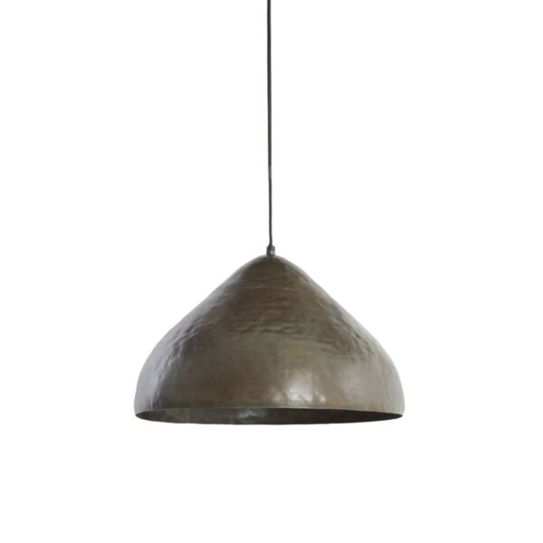 Conische metalen hanglamp zwart Light & Living Elimo - Ø 40 cm