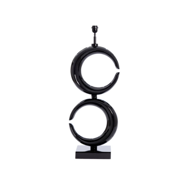 Zwarte tafellampvoet modern Light & Living Maan - H 99 cm