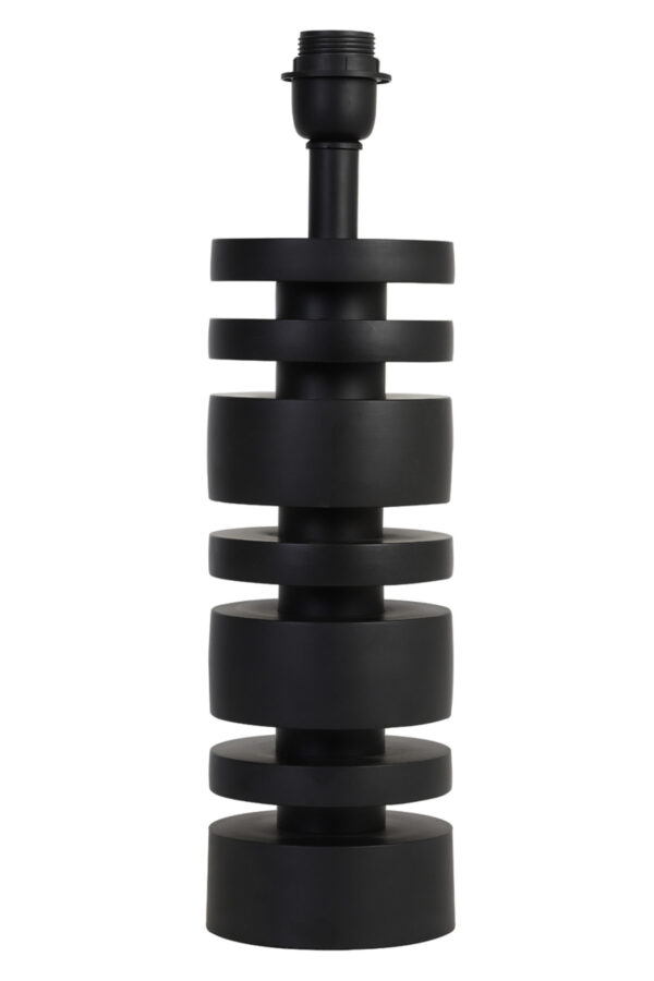 Moderne zwarte lampenvoet met stijl Light & Living Desley - H 40 cm - Image 2