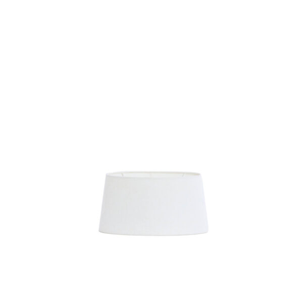 Witte stof lampenkap in cilindervorm Light & Living Livigno - H 18 cm