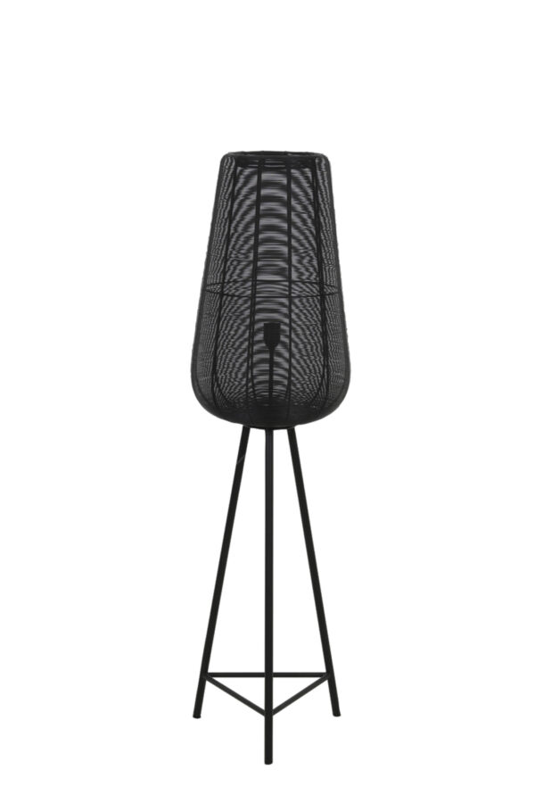 Zwarte metalen vloerlamp in cilindervorm Light & Living Adeta – H 135 cm - Image 6