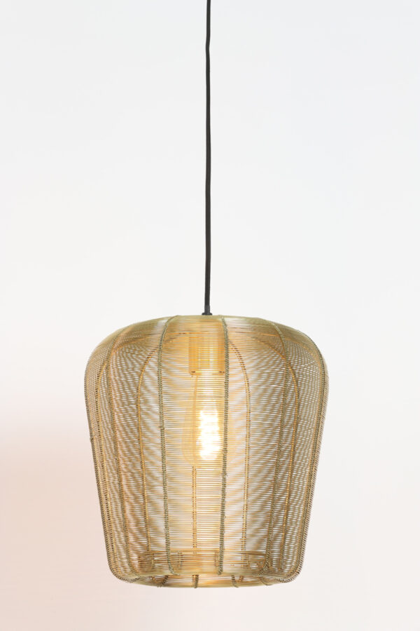 Goudkleurige metalen hanglamp voor interieur Light & Living Adeta - Ø 28 cm - Image 3