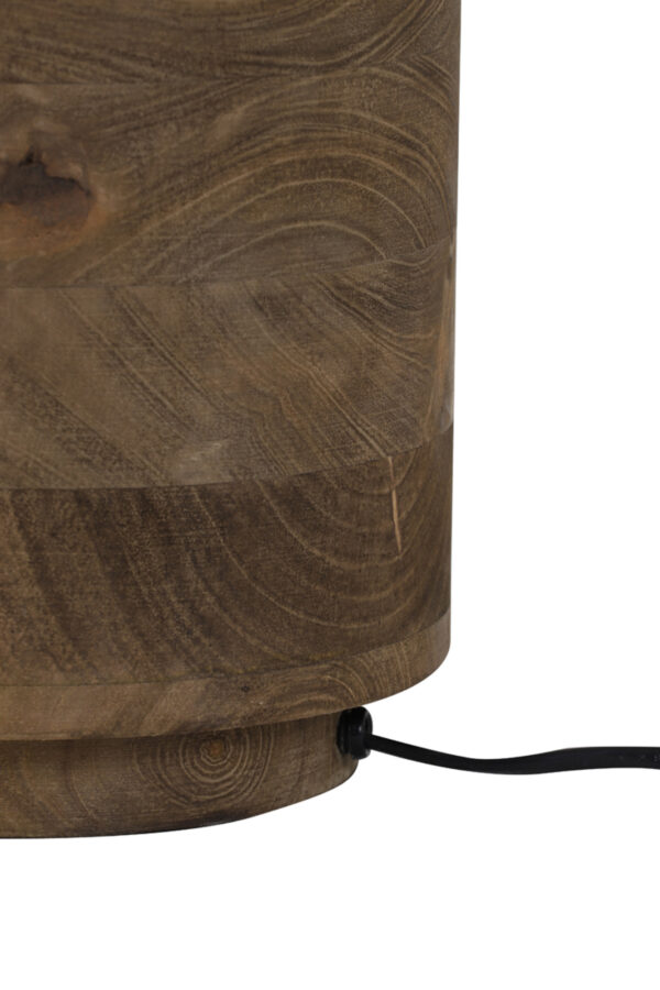 Houten brede lampenvoet Light & Living Racco - H 43 cm - Image 7