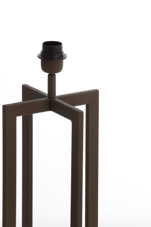 Vierkante lampenvoet zwart Light & Living Mace - H 46 cm - Image 3