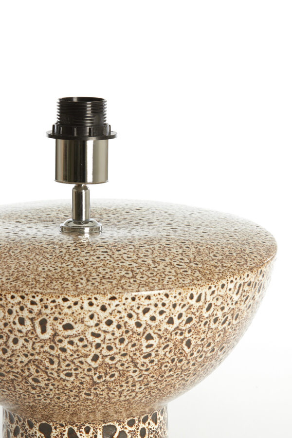 Keramische lampvoet met unieke textuur Light & Living Yasur - H 22 cm - Image 3