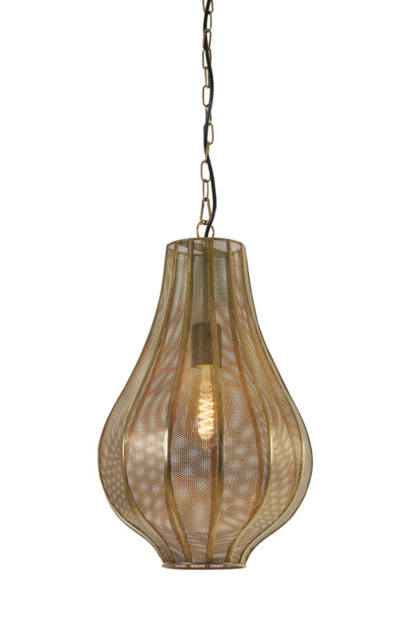 Gouden metalen gaas hanglamp Light & Living Micha - Ø 29 cm - Image 3