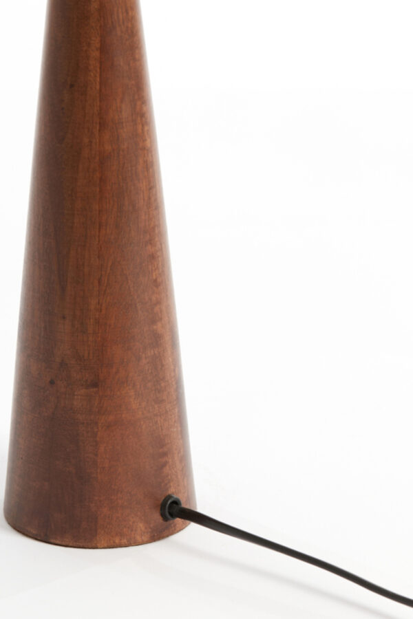 Houten lampenvoet conisch ontwerp Light & Living Festina - H 40 cm - Image 5