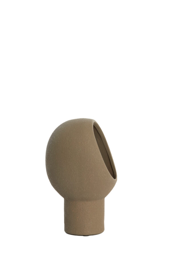 Tafellamp Light & Living Monk met bruine sculpturale kap – H 30 cm - Image 5