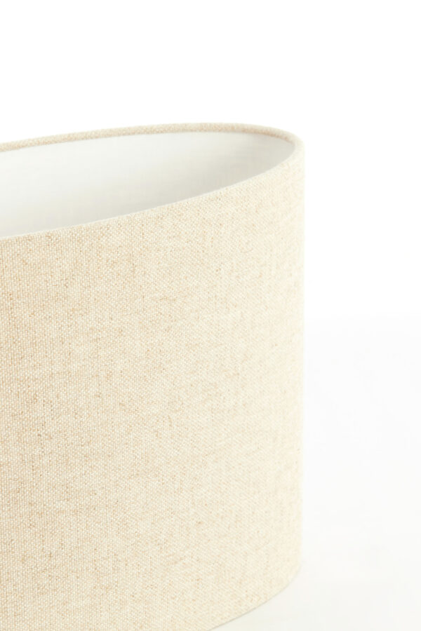 Beige cilindervormige lampenkap van stof Light & Living Livigno - H 28 cm - Image 7