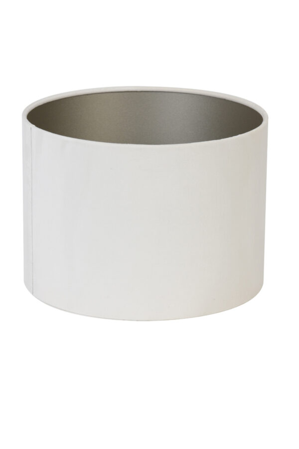 Witte lampenkap in cilindervorm Light & Living Velours - Ø 20 cm - Image 3