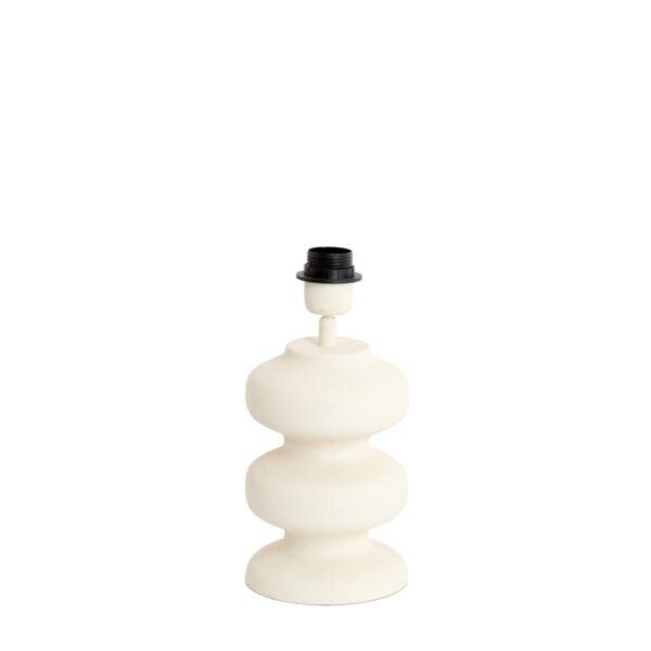 Keramische lampvoet beige Light & Living Soroca - H 24 cm