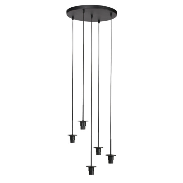 Zwarte hanglamp met bollen in smoke glas Mexlite HaloSwap - Image 7