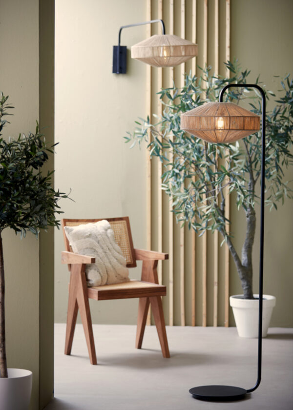 Rotan lampenkap wandmontage Light & Living Lyra - wandlamp - H 115 cm - Image 4