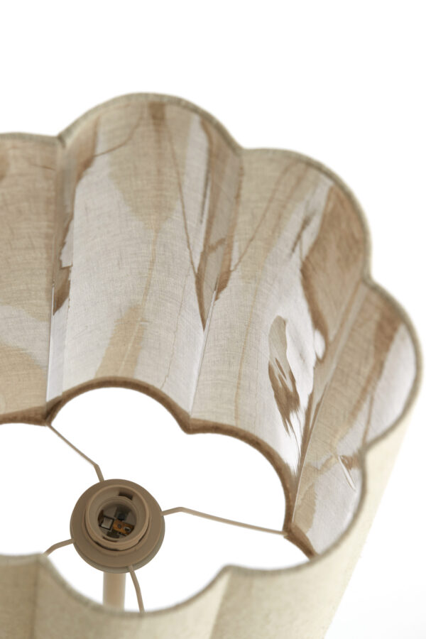 Beige stoffen japandi vloerlamp Light & Living Fringe - H 165 cm - Image 8