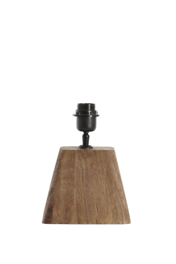 Houten lampvoet met fitting voor verlichting Light & Living Kardan - H 15 cm - Image 2