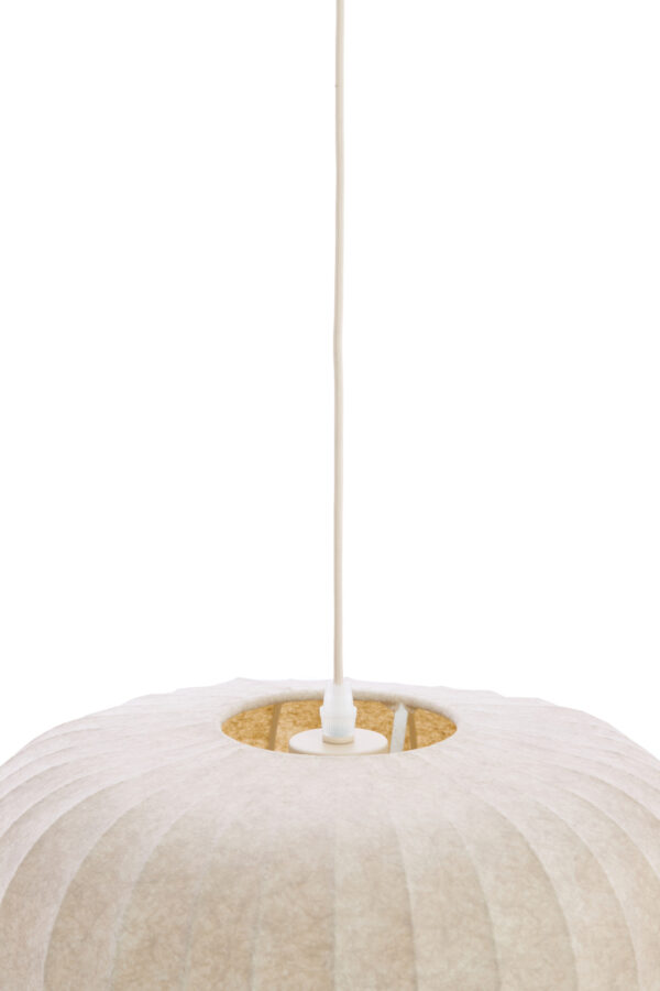 Crèmekleurige stoffen hanglamp sfeervol Light & Living Lexa - Ø 35 cm - Image 5