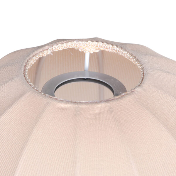 Beige textiele druppelvormig kapje Mexlite - Ø 25 cm - Image 5