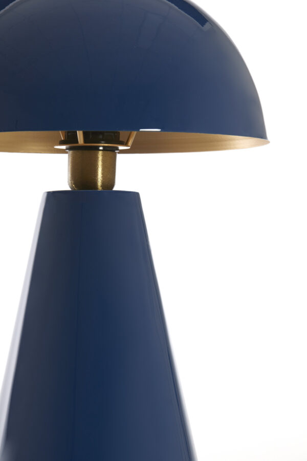 Blauwe metalen tafellamp Light & Living Surrina - H 49 cm - Image 3