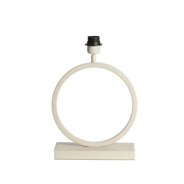 Trendy beige cirkel lampenvoet Light & Living Liva