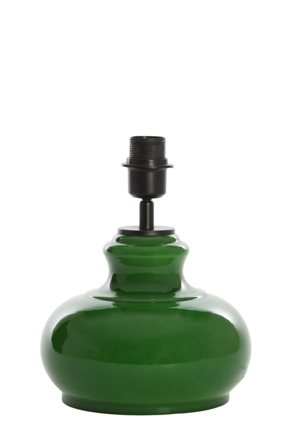 Groene glazen lampenvoet Light & Living Verde - H 28,5 cm - Image 2