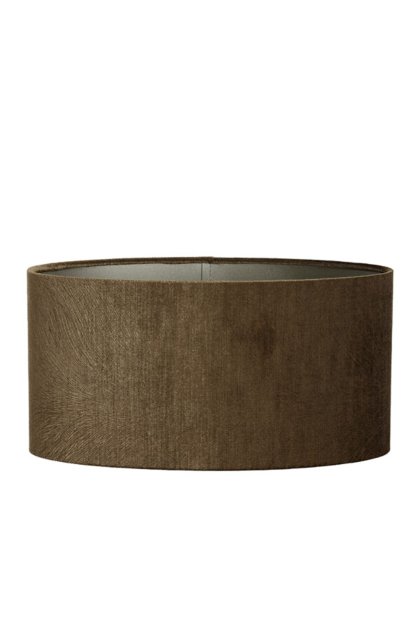 Cilindervormige bruine lampenkap Light & Living Lubis - H 22 cm - Image 2