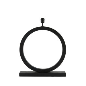 Zwarte lampenvoet in ronde vorm Light & Living Tinar - H 64 cm