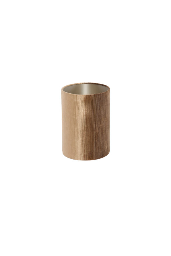 Goudkleurige fluwelen lampenkap voor sfeer Light & Living Flair - H 32 cm - Image 4