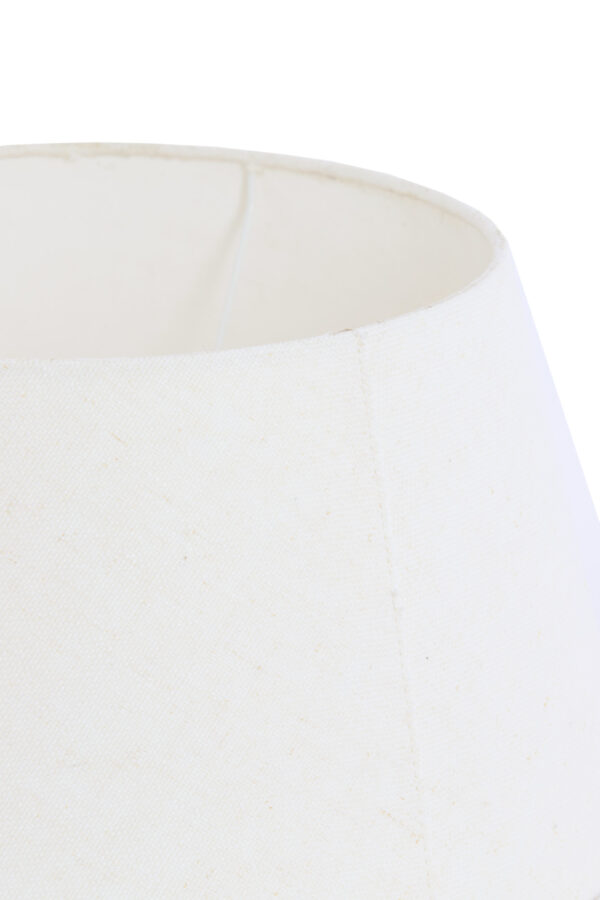 Witte lampenkap stoffen materiaal Light & Living Livigno - Ø 35 cm - Image 5