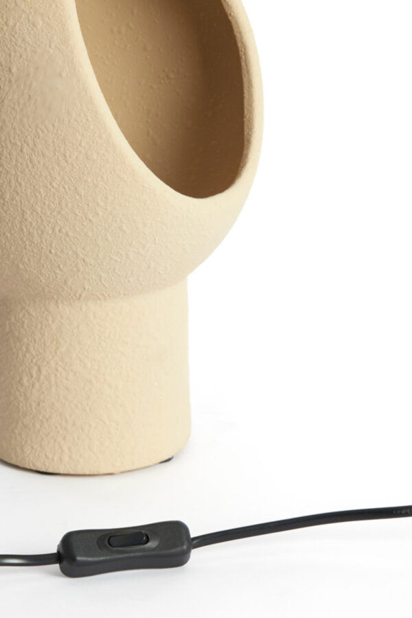 Beige ronde tafellamp Light & Living Monk - H 30 cm - Image 7