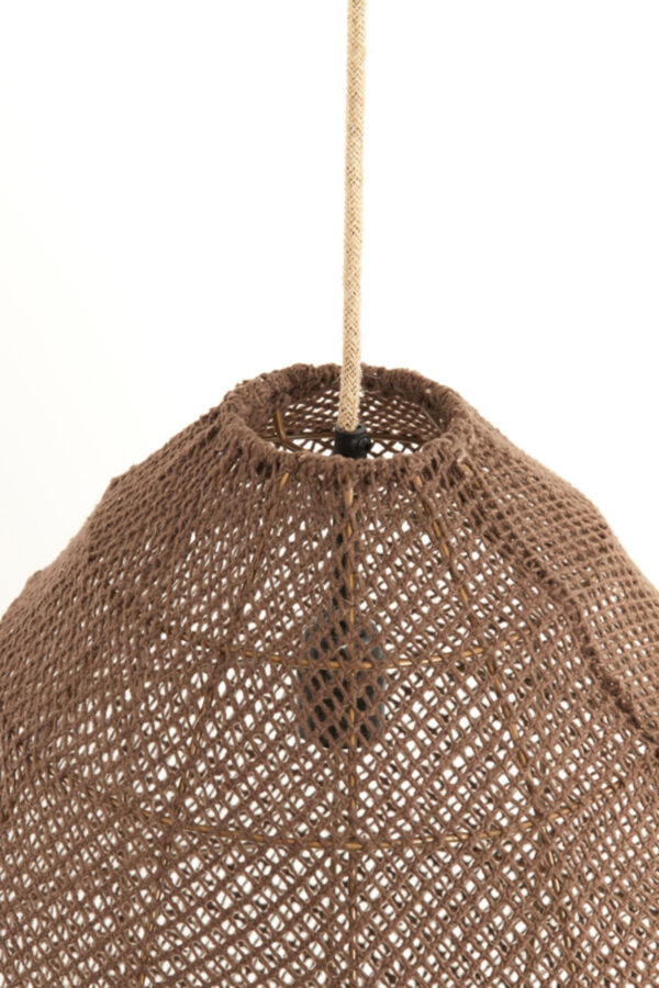 Bruine rotan hanglamp met vlechtwerk Light & Living Makassar - Ø 42 cm - Image 6