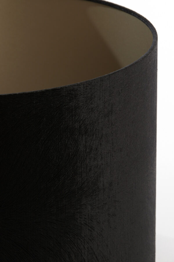 Zwarte cilindervormige lampenkap voor sfeer Light & Living Lubis - Ø 50 cm - Image 6
