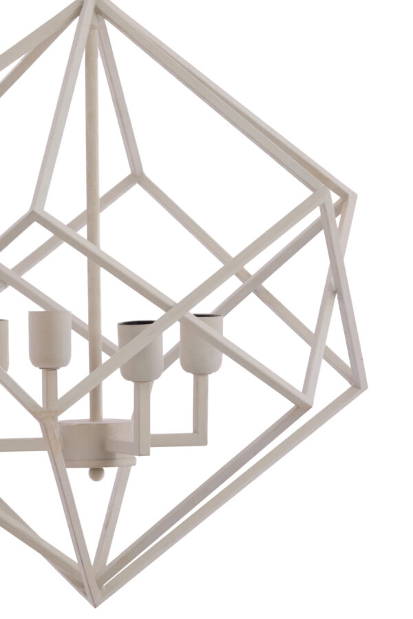 Witte geometrische hanglamp modern Light & Living Drizella - B 61 cm - Image 3