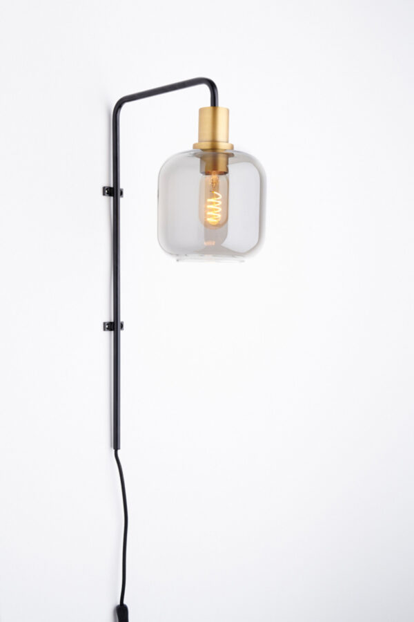 Glazen hanglamp met gouden accent Light & Living Lekar - H 57 cm - Image 3