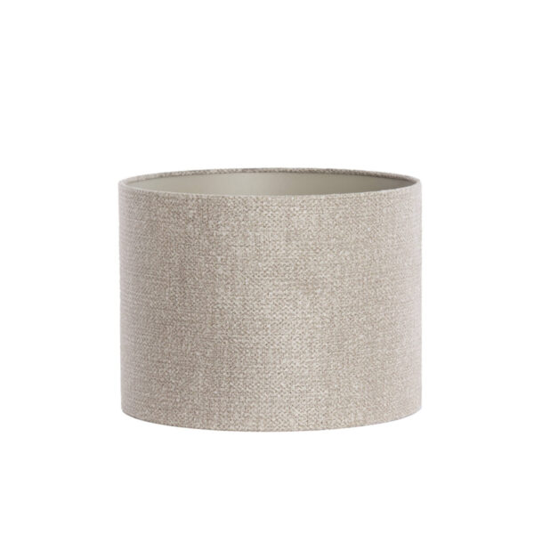 Beige stof cilindervormige lampenkap Light & Living Brandy - Ø 40 cm