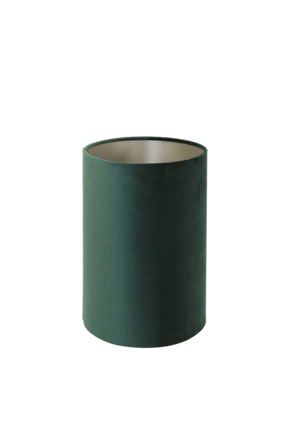Groene lampenkap in cilinder vorm Light & Living Velours - H 32 cm - Image 6