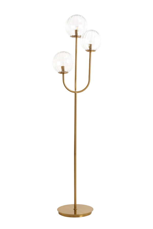 Gouden vloerlamp met glazen bollen Light & Living Magdala - H 162 cm - Image 2