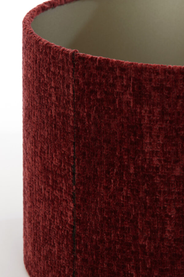 Rode cilindervormige stoffen lampenkap Light & Living Ruby - Ø 50 cm - Image 5