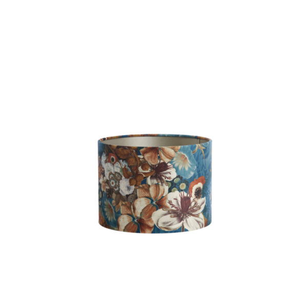 Bloemen lampenkap blauw multicolor Light & Living Bloom - Ø 25 cm