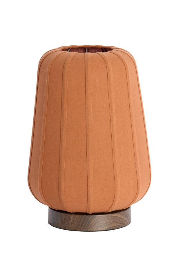 Tafellamp oranje geplooid Light & Living Bibury - H 41,5 cm - Image 2