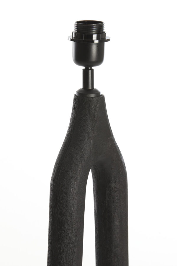 Zwart houten armatuur tafellamp Light & Living Xitta - Image 4