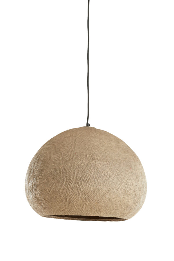 Beige natuurlijke hanglamp met textiellook Light & Living Celmiros - Ø 51 cm - Image 2