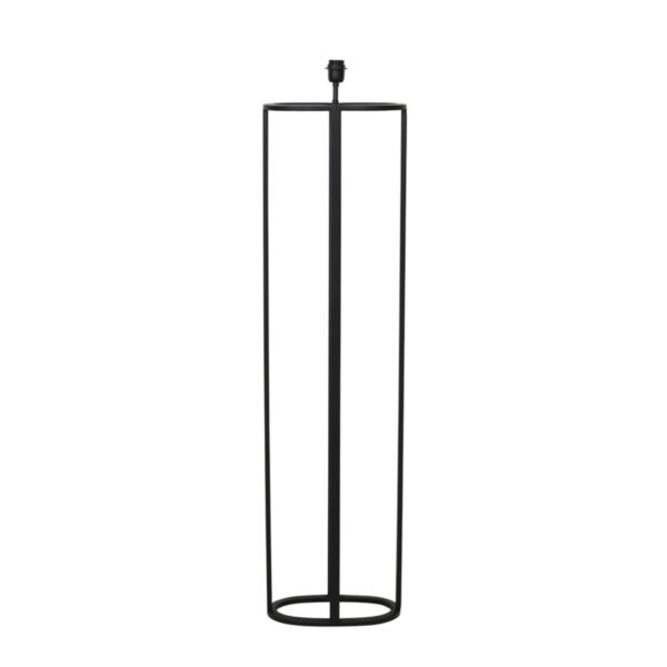Zwarte metalen vloerlamp met open frame Light & Living Mylo – H 145 cm