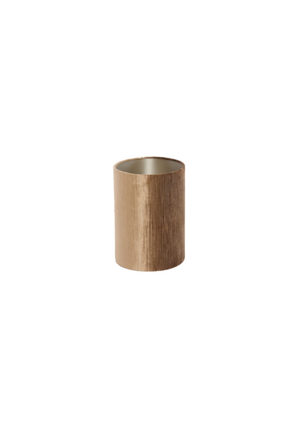 Geribbelde gouden lampenkap cilindervormig Light & Living Flair - H 28 cm - Image 4