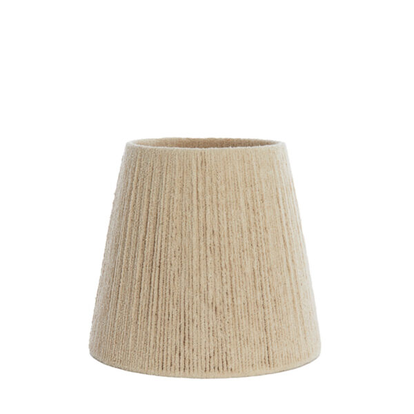 Beige stoffen lampenkap ribbelafwerking Light & Living Medana - Ø 30 cm
