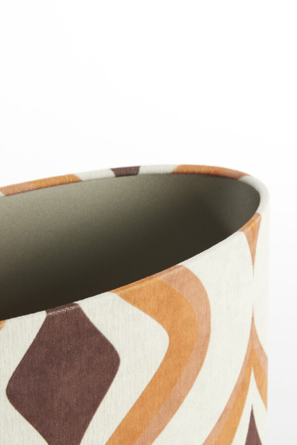 Retro lampenkap geometrisch patroon Light & Living Cookie - H 28 cm - Image 4