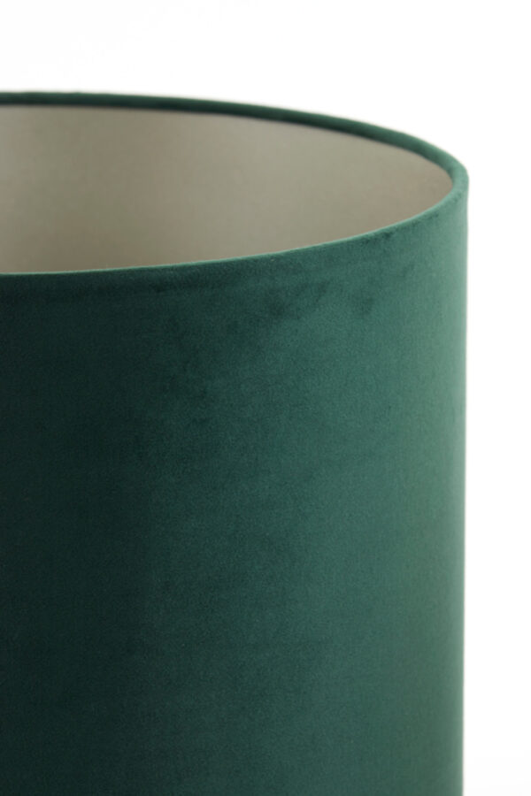 Groene cilindervormige lampenkap Light & Living Velours - Ø 45 cm - Image 6