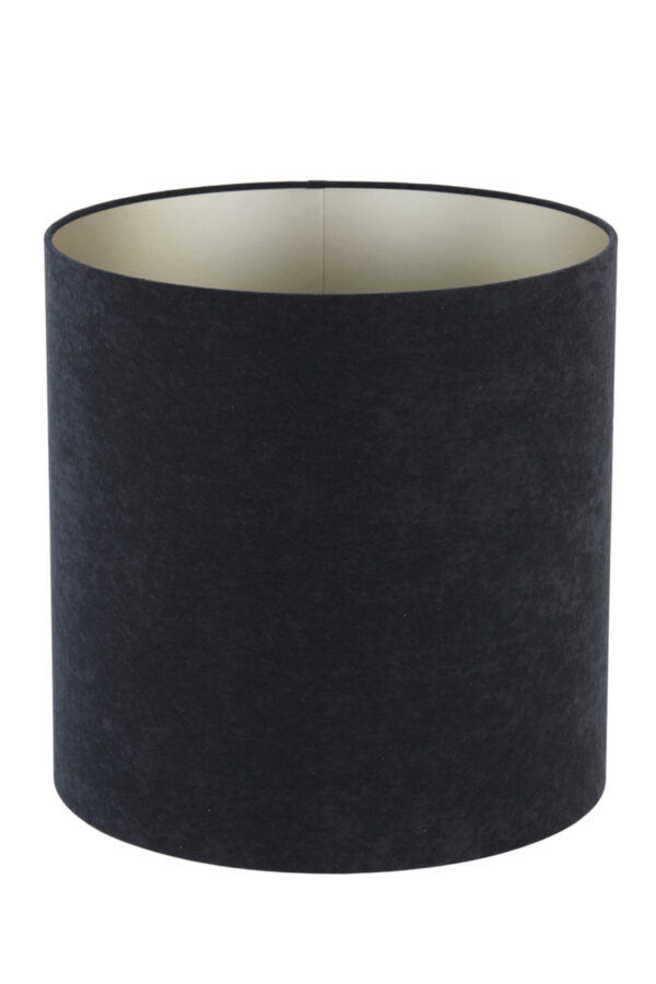 Originele zwarte cilindervormige lampenkap Light & Living Velours - Ø 45 cm - Image 3