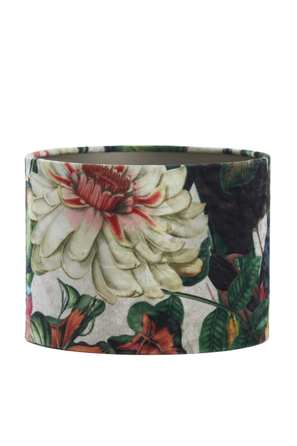 Bloemenprint cilindervormige lampenkap Light & Living Dahlia - Ø 30 cm - Image 2